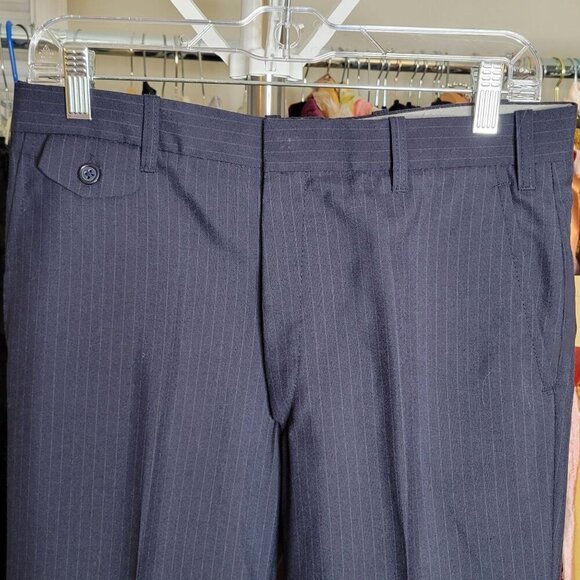 Vintage Blue Pinstripe 3pc Suit by JCPenney - 38R - Picture 13 of 16